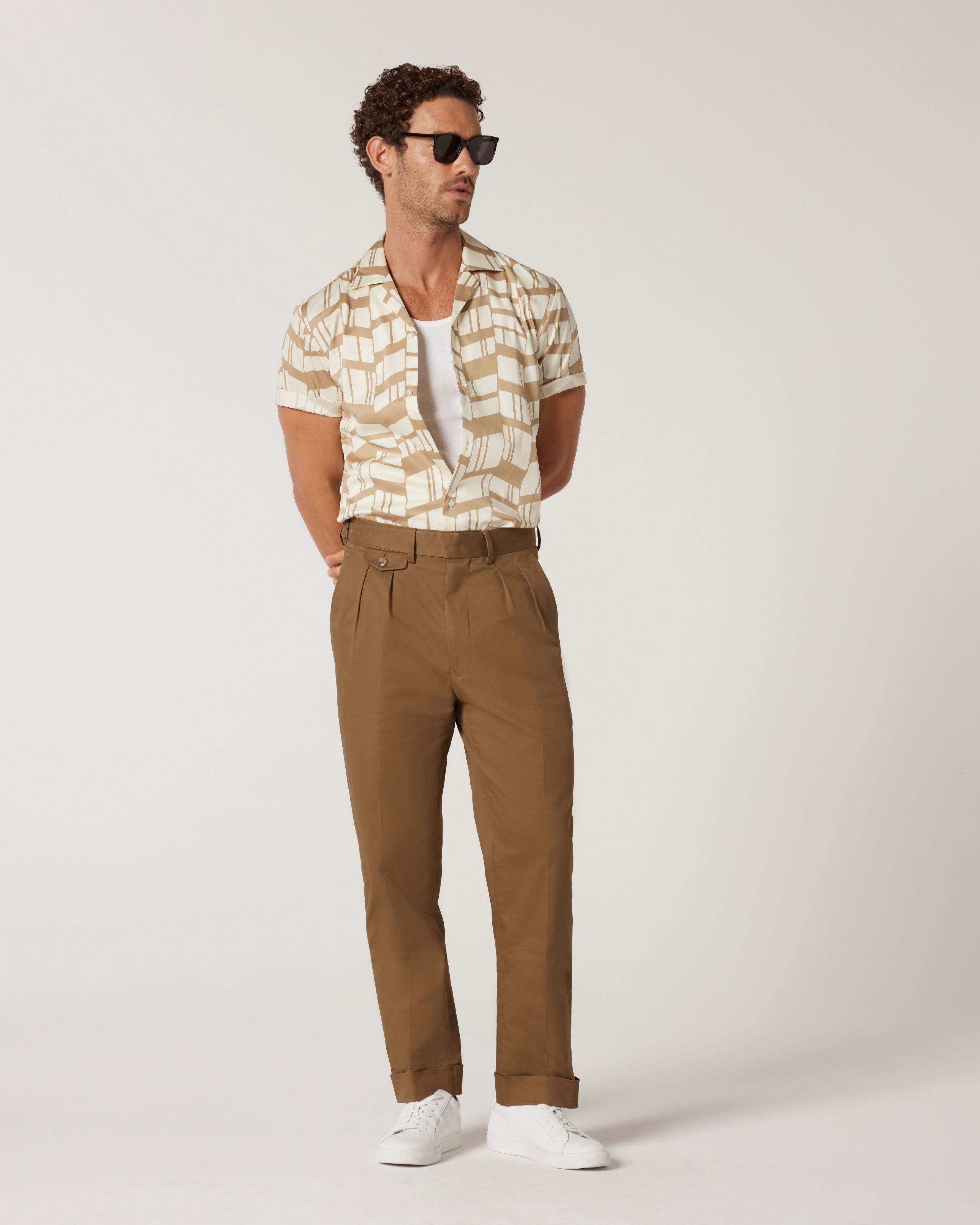 【MODERNIF】Gurkha Semi Wide Slacks CHOKMAR Men's Classic Gurkha Naples Italian Style Pants No